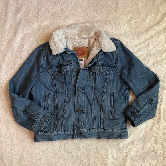 Levi's Other - Kids Levi’s trucker Sherpa denim jacket